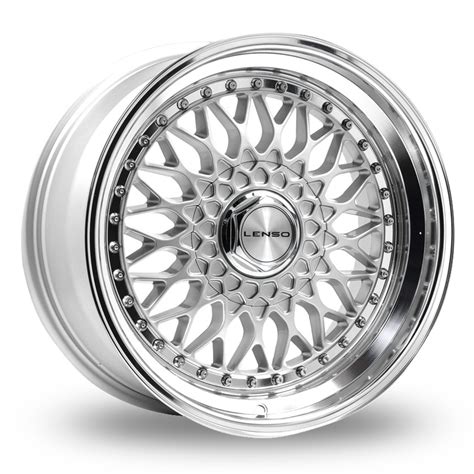 Lenso BSX Silver Polished 17" Alloy Wheels - Wheelbase