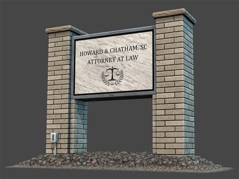 Lawyer Office Sign - 3D Model by Kanistra Studio