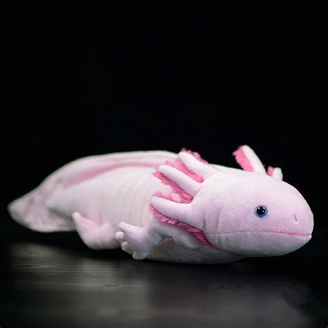 Simulation Axolotl Plush Toy - 20" Soft Realistic Pink Axolotl Fish Lizard Creepy Stuffed ...