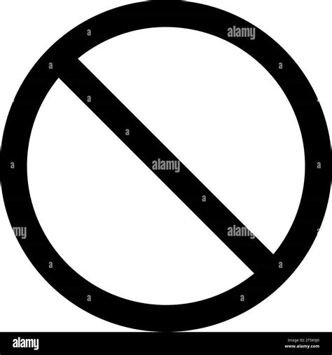 Blank no symbol sign in vector Stock Vector Image & Art - Alamy