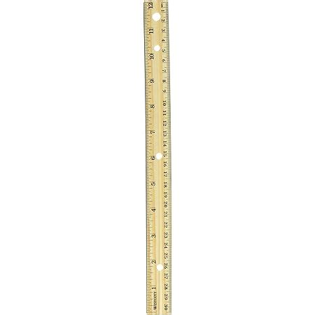 Amazon.com: Westcott Hole Punched Wood Ruler English and Metric with ...