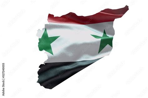 Syria map outline icon. PNG alpha channel. Country with national flag ...