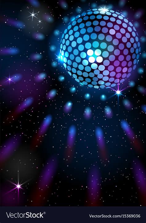 Disco ball background Royalty Free Vector Image