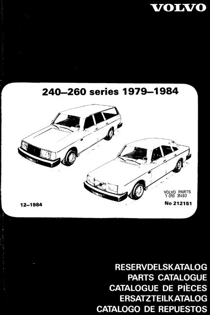 Volvo 240 & 260 parts catalog