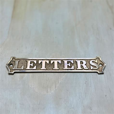 Small Brass Letters Sign - Historic House Salvage