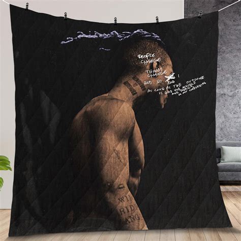 Xxxtentacion Skins Album Cover Art Quilt, Gift For Mother's Day, Father's Day - Anaslady.com