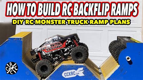 How To Build RC Monster Truck Backflip Ramps - DIY for your Losi LMT or ...