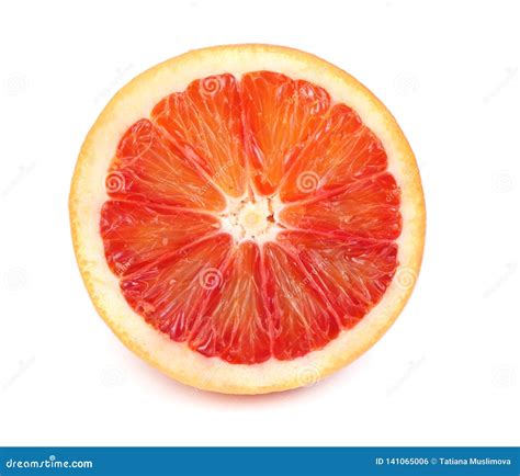 Red Blood Orange Fruit with Slices Isolated on White Background Stock Photo - Image of citric ...