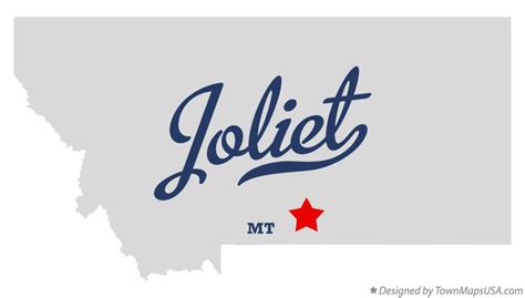 Map of Joliet, MT, Montana