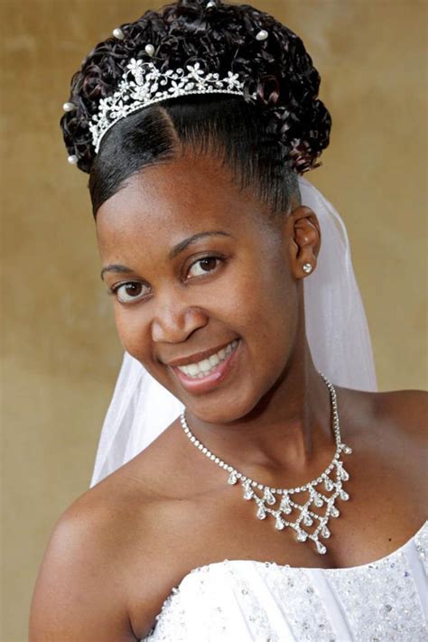 Pictures of Black Wedding Hairstyles with Tiara