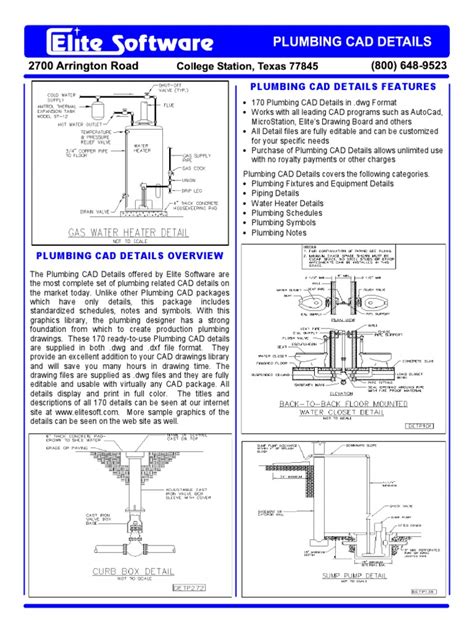 Plumbingcaddetails | PDF | Plumbing | Auto Cad