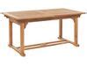 Table de jardin en bois extensible 160/220 cm JAVA | Beliani.fr