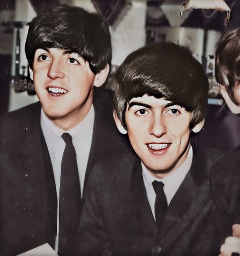 george harrison & paul mccartney