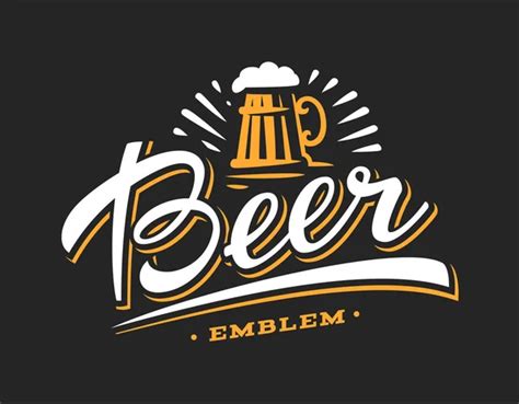 Mug beer logo- vector illustration, emblem brewery design — Stock Vector © sodesignby #159235408