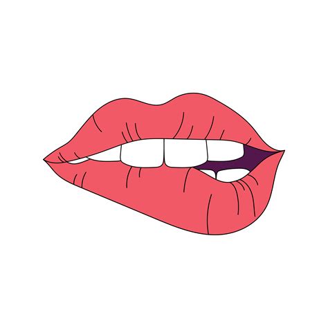 Biting Lips Free Vector Art - (34 Free Downloads)