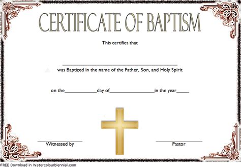 Baptism certificate template word 9 new designs free inside fantastic downloadable certificate ...