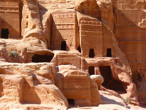 Free Images : building, stone, travel, formation, arch, cave, holiday, ruin, jordan, temple ...
