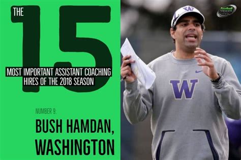 The 15 most important assistant coaching hires of the 2018 season -- No. 9: Bush Hamdan ...