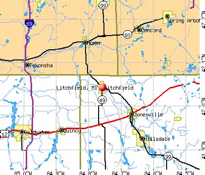 Litchfield, Michigan (MI 49252) profile: population, maps, real estate, averages, homes ...