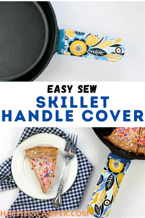 DIY Cast Iron Skillet Handle Cover With A Free Printable Pattern