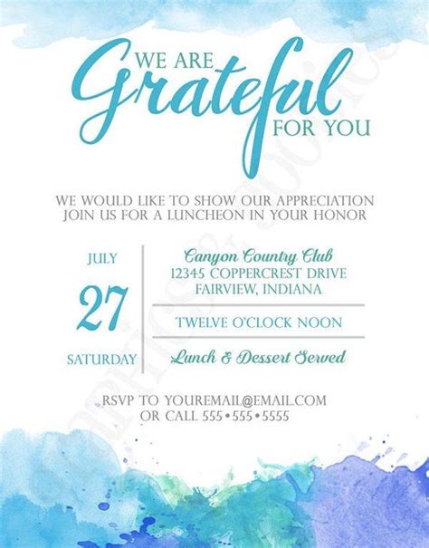 Appreciation Dinner Invitation Template New 19 Luncheon Invitation Designs & Templates Psd Ai ...