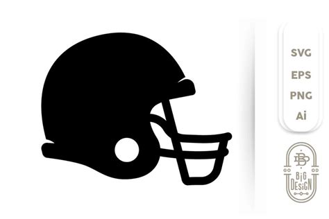 Football Helmet SVG - Football Svg , Helmet Silhouette