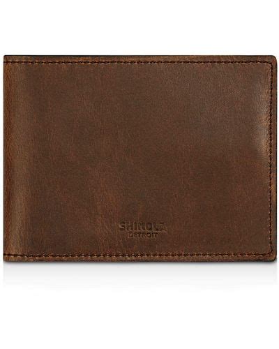 Brown Shinola Wallets and cardholders for Men | Lyst