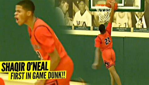 Shaqir O'Neal FIRST In-Game DUNK!!! He Just LEVELED UP For Crossroads ...