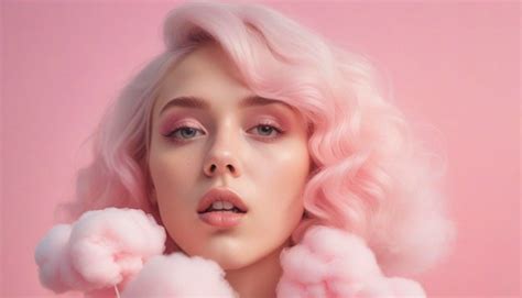 Premium AI Image | Pastel pink hair and candy floss teenage dream ...