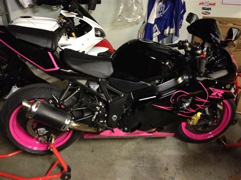 My new upgraded GSX-R, pink motorcycle | Moto