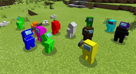 Among Us Addon + Skins 4D - MCPE Addons for Minecraft Bedrock & Pocket Edition