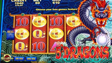 5 DRAGONS - BONUSES!!! ARISTOCRAT GAMES in CASINO - VIDEO SLOT MACHINE ...