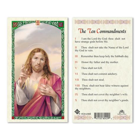 JESUS BLESSING - TEN COMMANDMENTS 25/PKG - San Francis