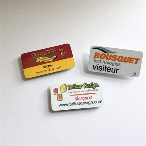 Badge personnalisé | BrikarDesign - impression par sublimation