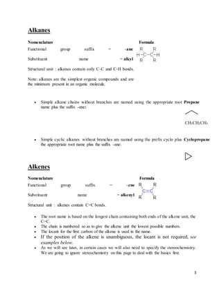 Basic iupac organic nomenclature | PDF