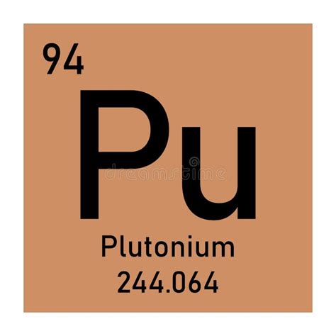 Plutonium chemical element stock illustration. Illustration of plutonium - 107766021