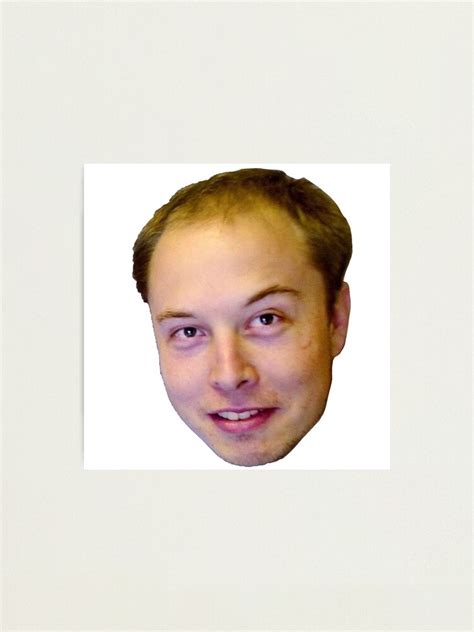 "Elon Musk Bald Meme" Photographic Print for Sale by KiyomiShop | Redbubble