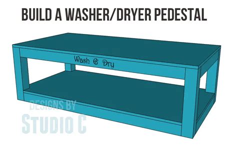 Free Plans to Build a Pedestal for a Washer and Dryer