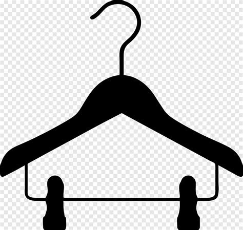 Clothes hanger Clothing, Hanger s, wardrobe, silhouette png | PNGEgg