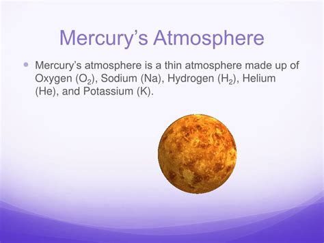 Chemical Makeup Of Mercury S Atmosphere - Makeup Vidalondon