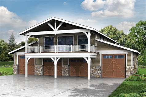 New 2 Story Garage Plan with Recreation Room - Associated Designs