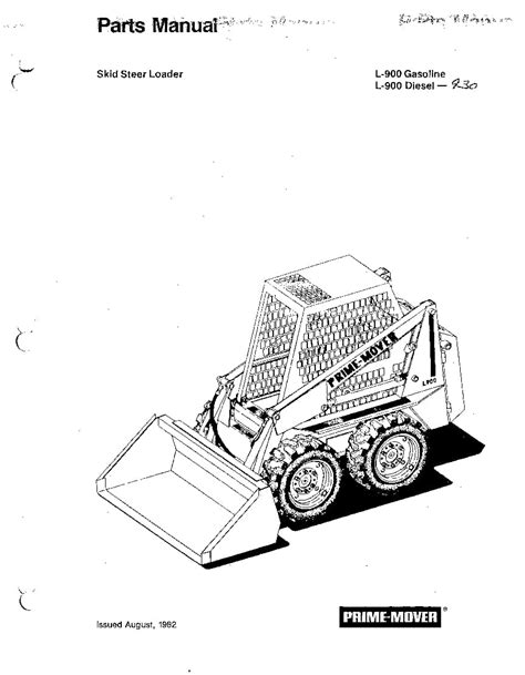 PRIME MOVER SKID STEER L900,930 Parts Manual PDF Download - Service manual Repair manual PDF ...