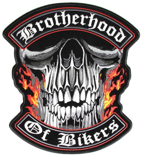 Brotherhood Of Bikers Large Vest Biker Patch | Biker Patches -TheCheapPlace