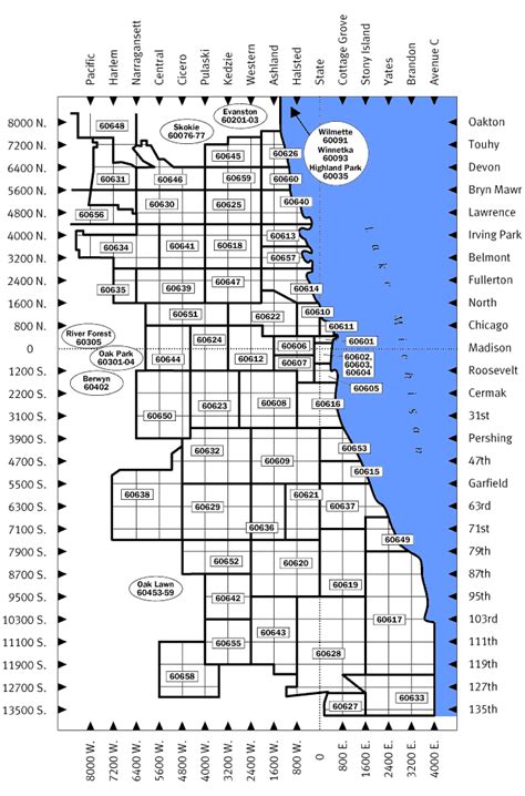 Special Events Management - Chicago Zip Code Map