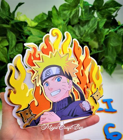 Naruto cake topper