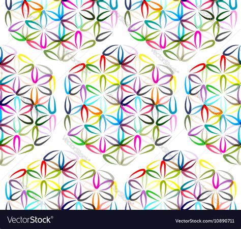 Flower of life seamless pattern for your design Vector Image