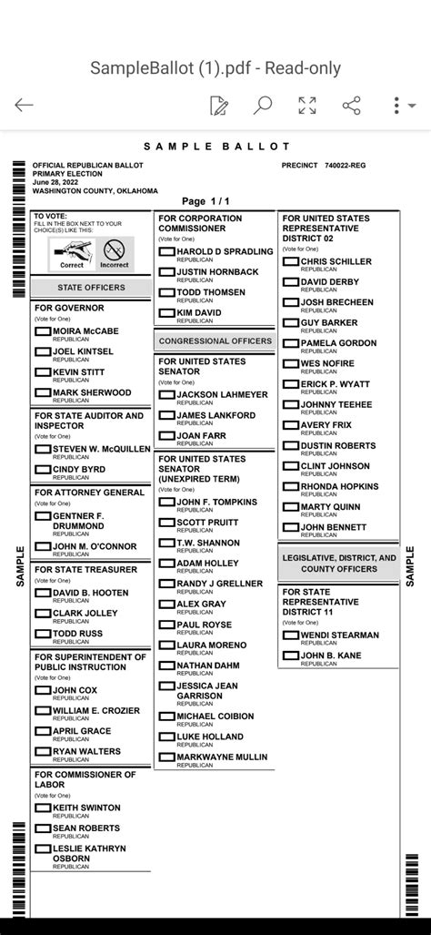 2022 Oklahoma Primary Election Candidate Analysis (Washington County) – from Wendi