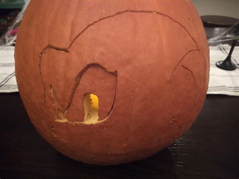 Happy Halloween! Here is a Sonic pumpkin carving i made : r ...