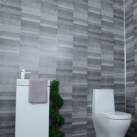 Dark grey bathroom wall panels - cladding panels kitchen shower wetrooms-100% Waterproof-By ...