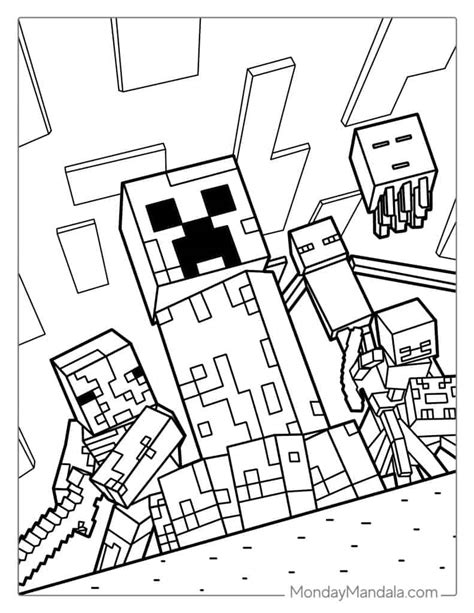 80 Minecraft Coloring Pages (Free PDF Printables)